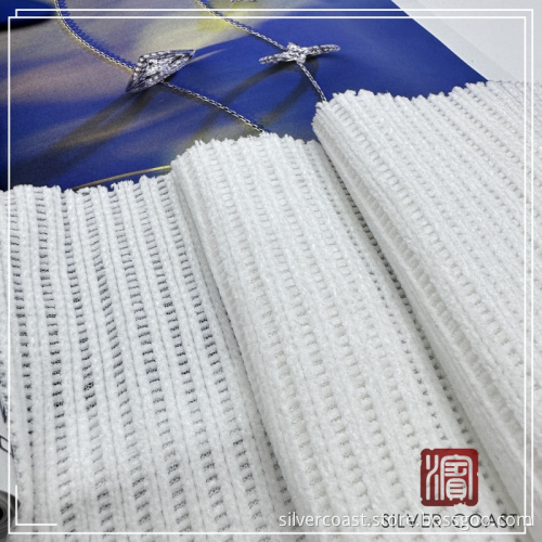 Solid Color 100% Polyester Chenille Rib P/D Fabric
